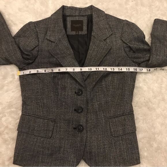 THE LIMITED 3-Button Black Marled Suit Jacket Blazer Pockets Size XS - Picture 6 of 6